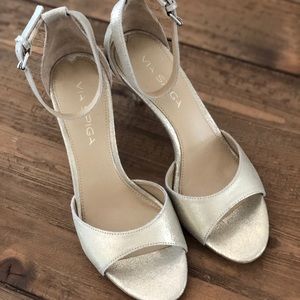 Via Spiga Size 6.5 Metallic Heels